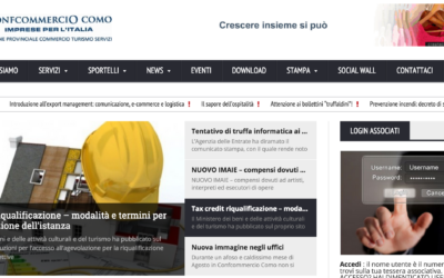 BlogNow 3 Sviluppo delle attività on-line di Confcommercio Como